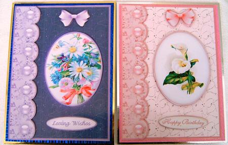 Lily & Saffron A5 Card Fronts by Frances Dent