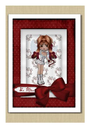 Cute Cupid Step by Step and Card Front by Frances Dent