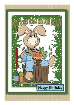 Bunny in the Garden by Frances Dent