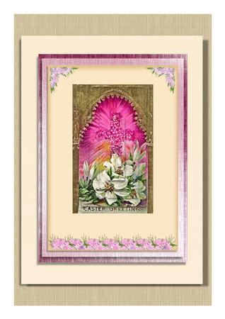 Floral Cross with Lilies by Frances Dent