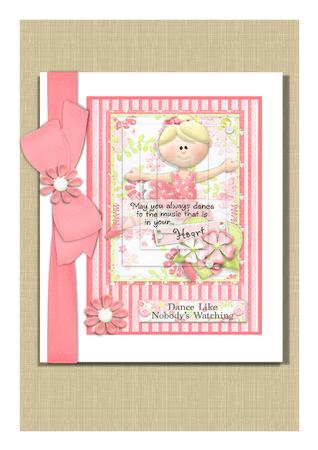 Dance Like Nobody's Watching Pyramid Card by Frances Dent