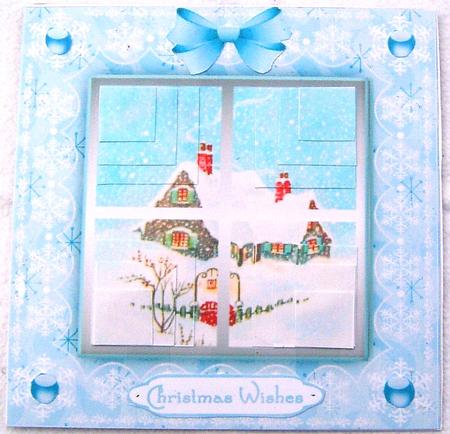 Lighting Your Way Home for Christmas'n Lace Quadramid by Frances Dent