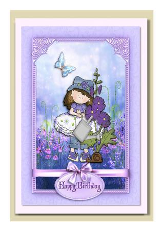 Chloe's Garden with Decoupage by Frances Dent