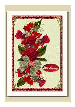 Red Roses A4 Kit Includes Multiple Inserts,sentiments& Nos by Frances Dent
