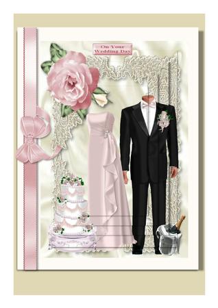 Lovely Wedding Bride & Groom, Pyramids by Frances Dent