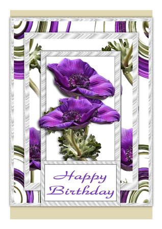 Purple Anemone Cu4cu Image flying Saucer by Frances Dent