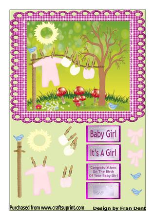 Baby Washing Line Cu Card Making Elements Featured Gallery Photo