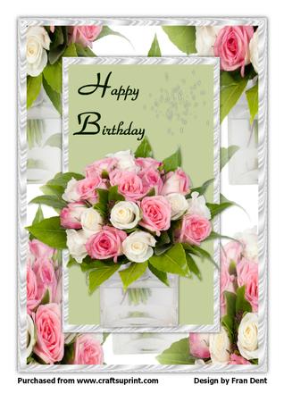 Pink & White Rose Posy Cu4cu Images by Frances Dent