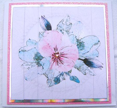 Posy and Pearls Quick Card with Side Stacker Topper by Frances Dent