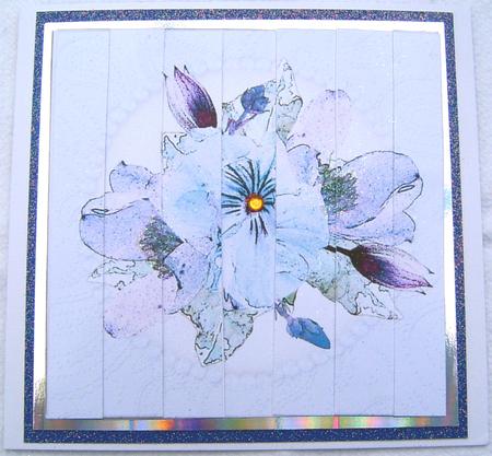 Posy and Pearls Quick Card with Side Stacker Topper by Frances Dent