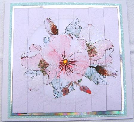 Posy and Pearls Quick Card with Side Stacker Topper by Frances Dent