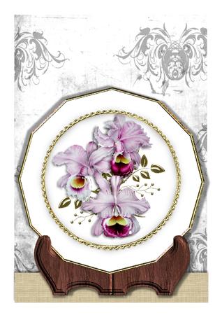 10 Sided Plates in White by Frances Dent