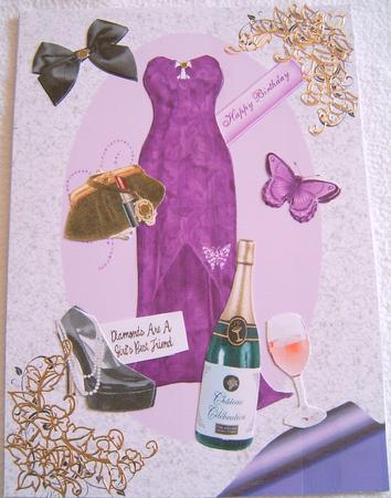 Ladies Evening Dress in Purple by Frances Dent