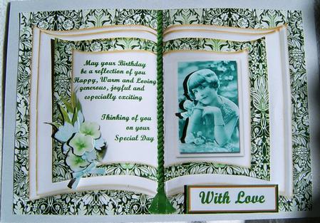 Vintage Birthday Book Sheet by Frances Dent