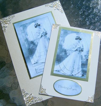Vintage Lady Blue by Frances Dent