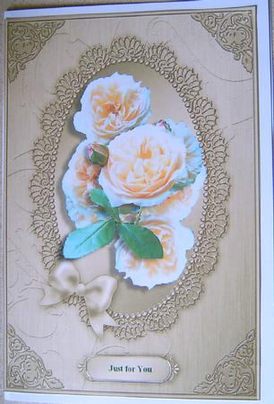 Dl Metallic Lace and Bow Card Fronts Kit by Frances Dent