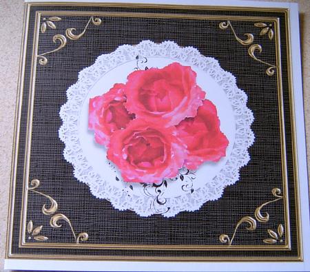 Square 'gold Metallic Frame' Card Fronts Kit by Frances Dent