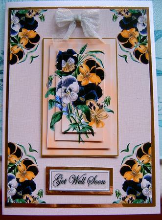 Pansy Pryamage Card by Frances Dent