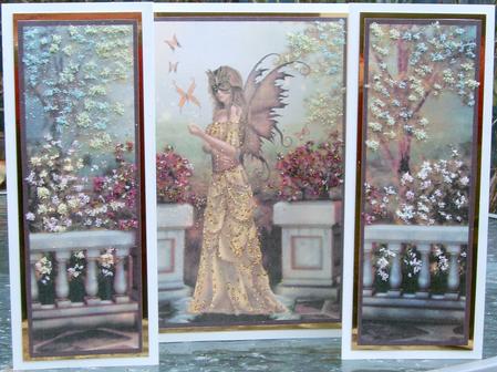 Butterfly Fairy Large Gatefold Card by Frances Dent