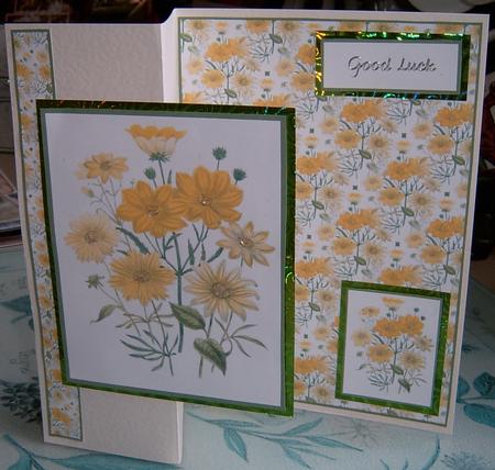 Yellow Flowers Quick Card by Frances Dent