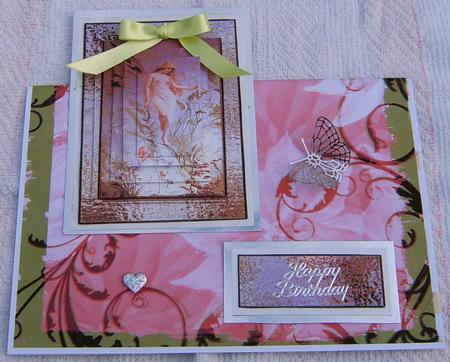 Fairy Time Pink 2 Card Sheet by Frances Dent