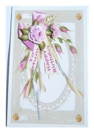 Ribbon Threaded White Lace Oval Frames - 10 in Set by Frances Dent