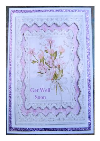 Battenburg Square Lace Frame and Mat by Frances Dent