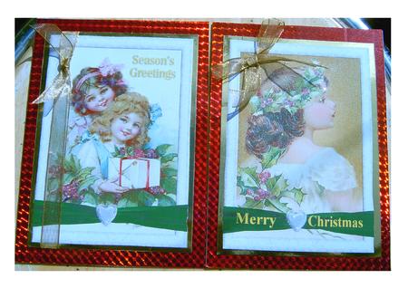 Vintage Girls Christmas by Frances Dent
