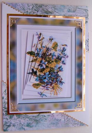 Violets Spiral Pyramid by Frances Dent