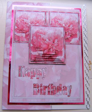 Pink Flower Card by Frances Dent