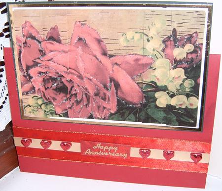 Vivid Roses Side Stacker by Frances Dent