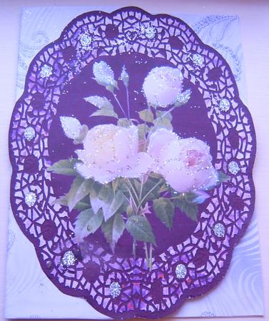 Jewelled Swirls Amethyst by Frances Dent