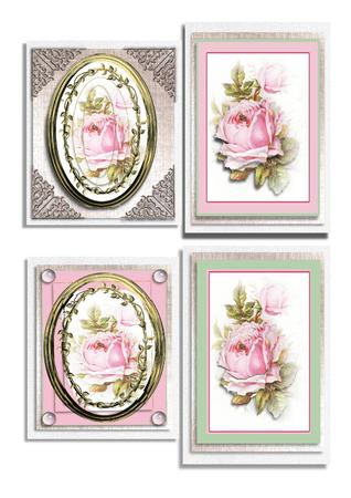 Everything in Pink Rose Design for a Beautiful Card by Frances Dent