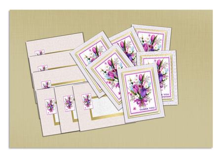'linen Embossed' Backing Paper Kit - Shades of White by Frances Dent