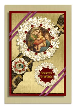 Christmas Wreath Toppers 1 by Frances Dent