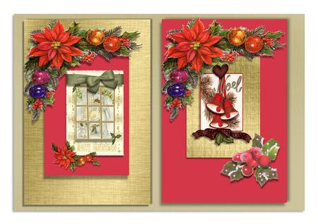 2 Up Noel Bells and Thru My Window Baby Jesus by Frances Dent