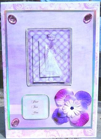 Ballerina Card Front with Pyramid by Frances Dent