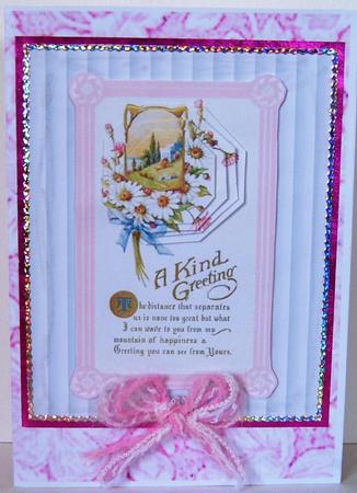 A Greeting and a View with Daisies by Frances Dent