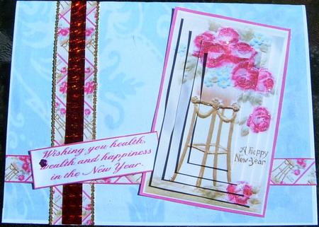French Fancy Delph Blue Vellum by Frances Dent
