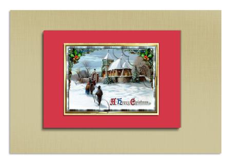 Christmas Service Wavey Edge Duo Corner Stacker by Frances Dent