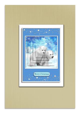 Polar Card Front by Frances Dent