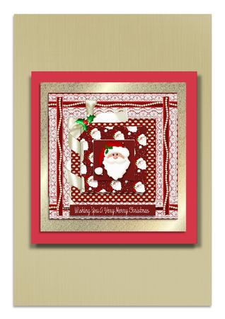 Santa Clause in Pearls and Lace by Frances Dent