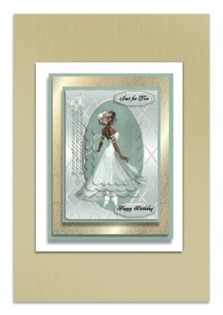 Oval Framed Ballerina by Frances Dent