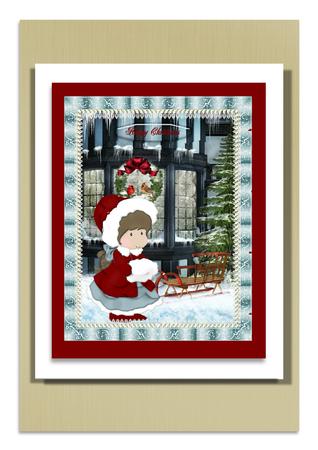 Christmas Little Girl by Frances Dent