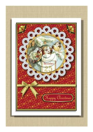 Christmas Birds Pyramid (red) by Frances Dent