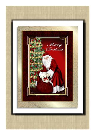 Santa Card Front 2 by Frances Dent