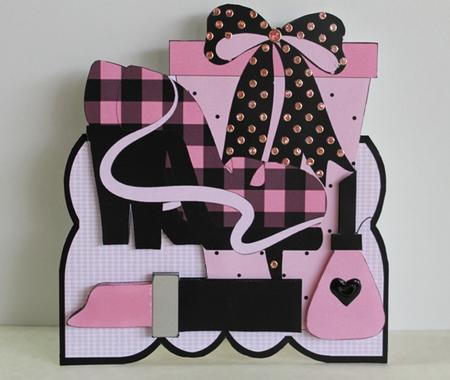 Polka Dots and Checks Shoes and Box by Freda Heisey