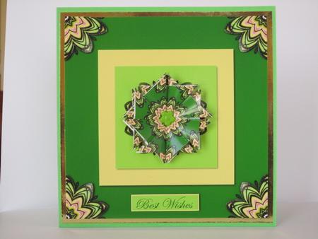 Tea Bag Squares with 6 x 6 Card Front by Gabrielle Byrne