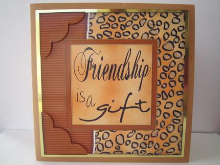 8 x 8 Fun and Funky Animal Print Scalloped Corner Topper by Gabrielle Byrne