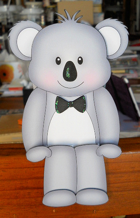 3D on the Shelf Card Kit - Cute Little Koala Bear Kookie by Gail Pennycuick